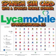 GLOBE 5 SPANISCHE SIM-KARTE LYCAMOBILE SPANIEN