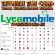 GLOBE 20 SPANISCHE SIM-KARTE LYCAMOBILE SPANIEN