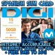 DIGI MOBIL SPAIN COMBO 15 SPANISH PREPAID SIM CARD 50GB + 800' + FREE DIGI CALLS AND SMS