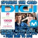 DIGI MOBIL SPAIN COMBO 20 SPANISCH PREPAID SIM-KARTE 1000GB + 2000' + KOSTENLOSE DIGI-ANRUFE UND SMS