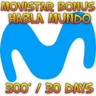 Movistar Spain Talks World Bonus 300 minutos 4 semanas