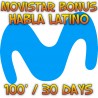 Movistar Espanha Bono Habla Latino 100 minutos 4 semanas