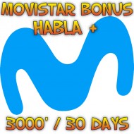 Movistar Spain Habla+ Bonus 3000 minutes 4 weeks